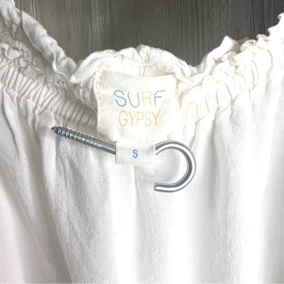 Surf Gypsy Boho Crochet Sleeves Top - Picture 6 of 7